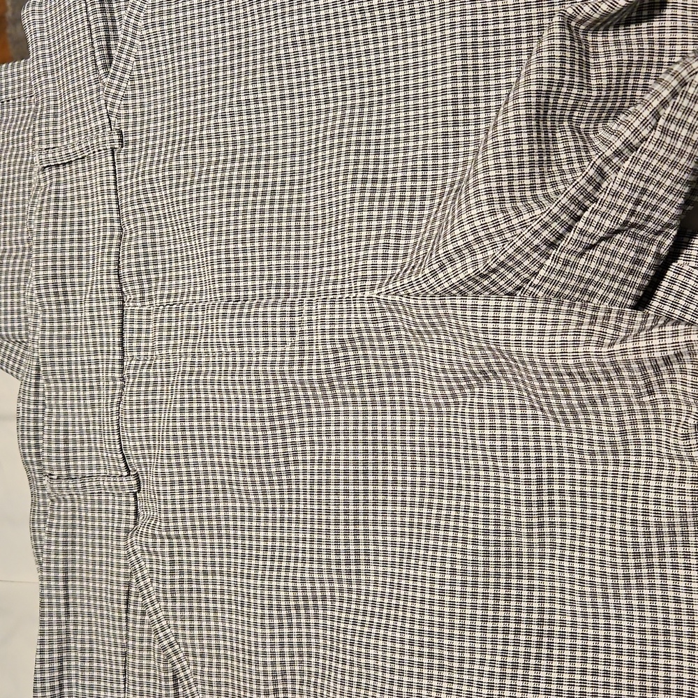 Hilary Radley Checkered Pants - Black and White